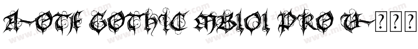 A-OTF Gothic MB101 Pro U字体转换